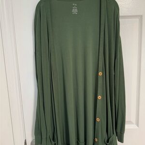 Kyte Baby Adult Hunter Green Cardigan XL
